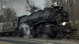 [4K] Polar Express Steam Train - Western Maryland 1309