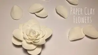 Paper Clay Flowers tutorial