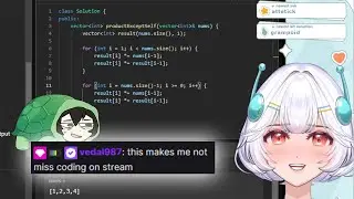 Vedal Checking Up Ellie's Coding Stream