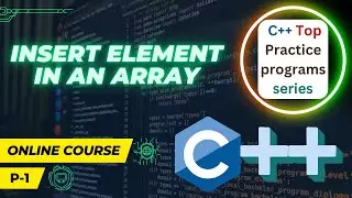 Insertion of element in an array without disturbing the sequence of array #1 | MKL
