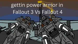 Getting power armor in Fallout 3 Vs Fallout 4