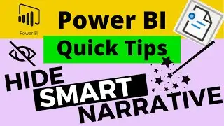 QT#32 - Power BI SMART NARRATIVE - How to show or hide it with the click of a button - like magic 🧙