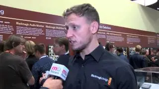 Stuart Ashton, Blackmagic Design, at IBC 2014