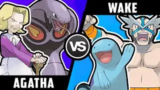 BEST TEAM POKÉMON BATTLE: Agatha VS Wake!