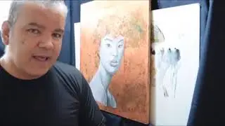 Processo Criativo da Pintura de um Retrato Feminino
