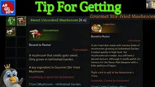 Tip to get Sweet Mushrooms for Gourmet Stir Fried Mushroom Dish in Yorn!