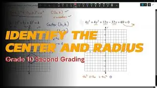 How to Identify the Center and the Radius of the Circle given its equation