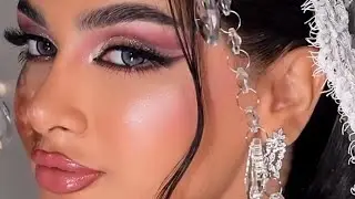 step by Step Winter Makeup With Full Cut Crease Bridal Makeup Tutorial | Learningwith Nk
