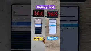 Pixel 7a vs 7 battery test!
