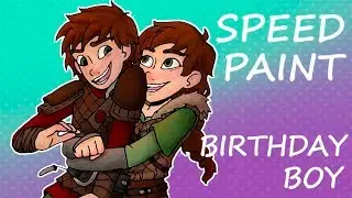 Hiccup's Birthday! (plus fem!Hiccup) | HTTYD SPEED PAINT