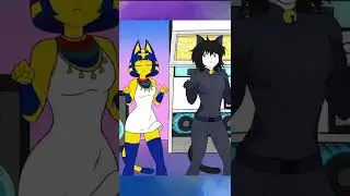 Sad Cat Dance MEME | But Ankha and Kobeni Crash It 