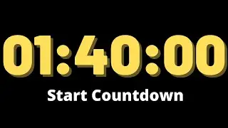 1 Hour 40 minutes Timer - Countdown Timer 100 Minute - Timer Alarm