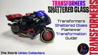 Transformers Shattered Glass Flamewar & Fireglide Transformation Guide!