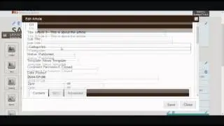 Modifying a News Posting in the OASIS CMS News Resource