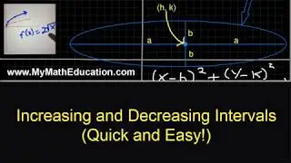 Increasing and Decreasing Intervals (Quick and Easy!)