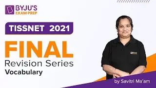 TISSNET 2023 | TISS Vocabulary | TISSNET English Revision | BYJU'S Exam Prep