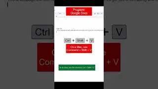 How to paste plain text
