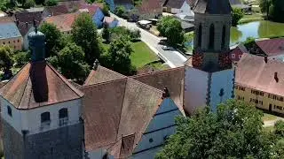 Мальовнича Німеччина з висоти: Селище Візет (Wieseth) | Аерозйомка 4K