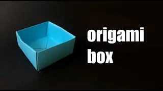 How To Make Simple Origami Box | EASY tutorial