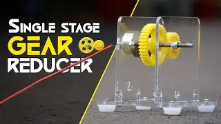 Single Stage Gear Reducer Mechanism Project | Mechanical Mini Projects