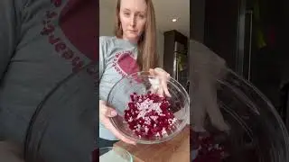 First Time Cooking Beet Tartare #shorts #beets #somethingnew #cooking