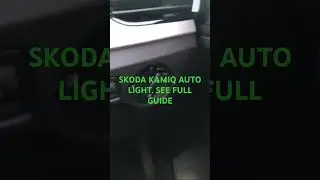 Skoda Kamiq: How to use the auto lights.