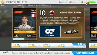 Real Racing 3, MONACO Grand Prix, Alphatauri AT01