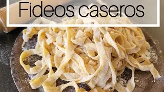 FIDEOS CASEROS - fáciles y sin máquina- receta económica y rendidora