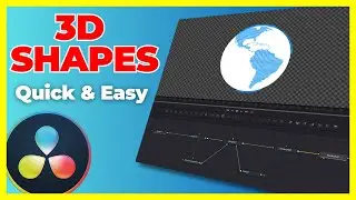 How to create 3D Shapes in Davinci Resolve  Fusion page - part 1