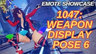 [PSO2 NGS] 1047: Weapon Display Pose 6 Emote Lobby Action 1047「武器反映ポーズ6」