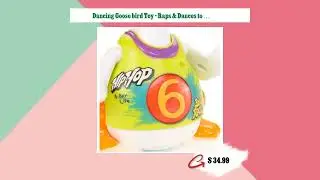 Dancing Goose bird Toy - Raps & Dances to 3 Hip-Hop Songs