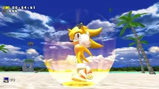 Sonic Adventure DX - Emerald Coast Speedrun (Super Sonic) in 24.61