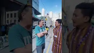Bumping into a sharchokpa Chilip, with Mewa Gumar, on the street of Toronto, Canada 😄🙏 #canada
