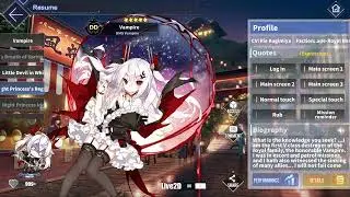Azur Lane: Vampire L2D Skin [Night Princess's Regalia] (Black Friday Akashi's Fire Sale 2021)