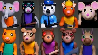 Making all Roblox Piggy Characters ➤ Part 3 ★ Polymer Clay Tutorial