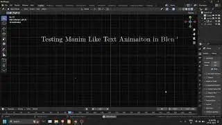 Testing Manim Like Text and formula (Latex) animation in blender