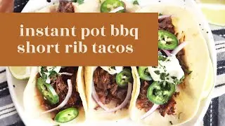 Instant Pot BBQ Short Rib Tacos