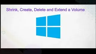 How to Extend Local C Drive Without Formatting PC/ Laptop  (shrink, create, delete extend a volume)