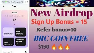 BRC COIN FREE AIRDROP || BRC NEW PROJECT 2024 || WALLET ADDRESS || 