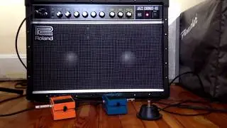 Roland Jazz Chorus JC 40 Distortion Comparison (with Blues Driver and DS-1)