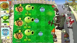 ностальгически  сносим бошки зомби ( PvZ растения против зомби )