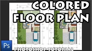 Photoshop Tutorial Colored Floorplan - Denah Warna