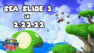 [TAS] Super Mario Galaxy - The Silver Stars of Sea Slide in 2:22.22