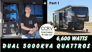 Huge RV Victron/Solar System Capable of Powering 4 A/C's