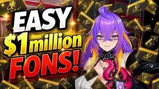 EASY 1 MILLION+ FONS!! 100k EVERY 10 MINUTES! - Neverness To Everness