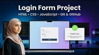 I Built a Beautiful Login Form with HTML CSS JS + Git & GitHub Guide