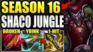 HOW TO CLIMB WITH SHACO JUNGLE IN SEASON 16! (OP)