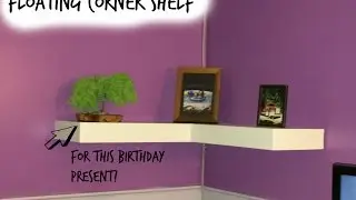 Floating Corner Shelf - Just For a Birthday Present!