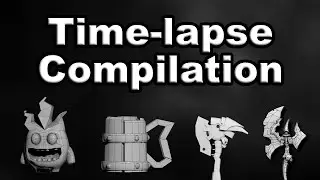 3D Modeling Time-lapse Compilation