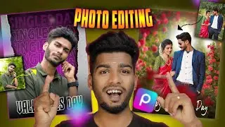 valentines day Mobile photo editing 2024 💓 picsart valentines day photo editing @PhotographyTamizha